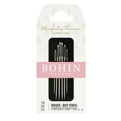 Bohin Embroidery lint needles 18/22