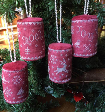 Mini Drum Christmas Ornaments