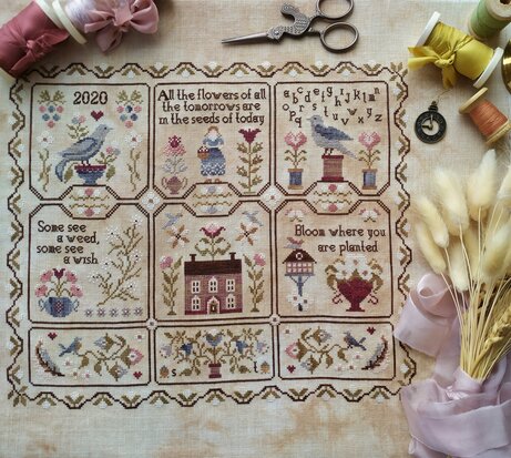 Always Flowers - PRINT - Stitches Through The Years