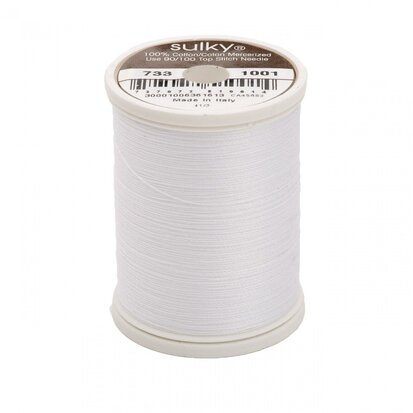 Sulky Cotton 30 Wt - 1001 Bright White