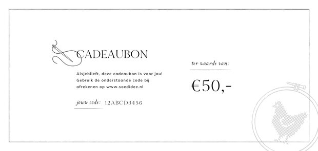 Soed Idee Cadeaubon