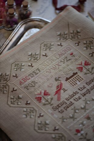 Spring Awakening Sampler - PRINT - Stitches Through The Years