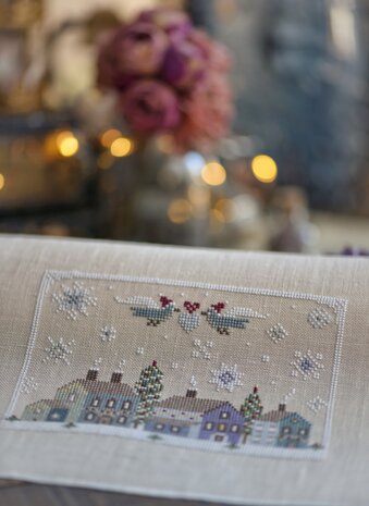 Winter cottages - PRINT - Stitches Through The Years