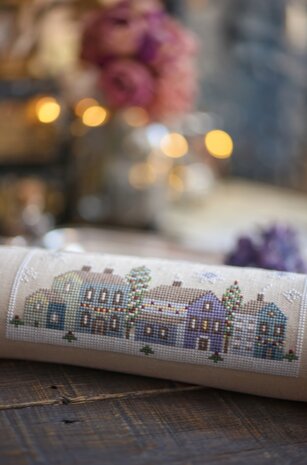 Winter cottages - PRINT - Stitches Through The Years