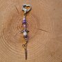 Scissor Fob with Lucky Angel - PURPLE